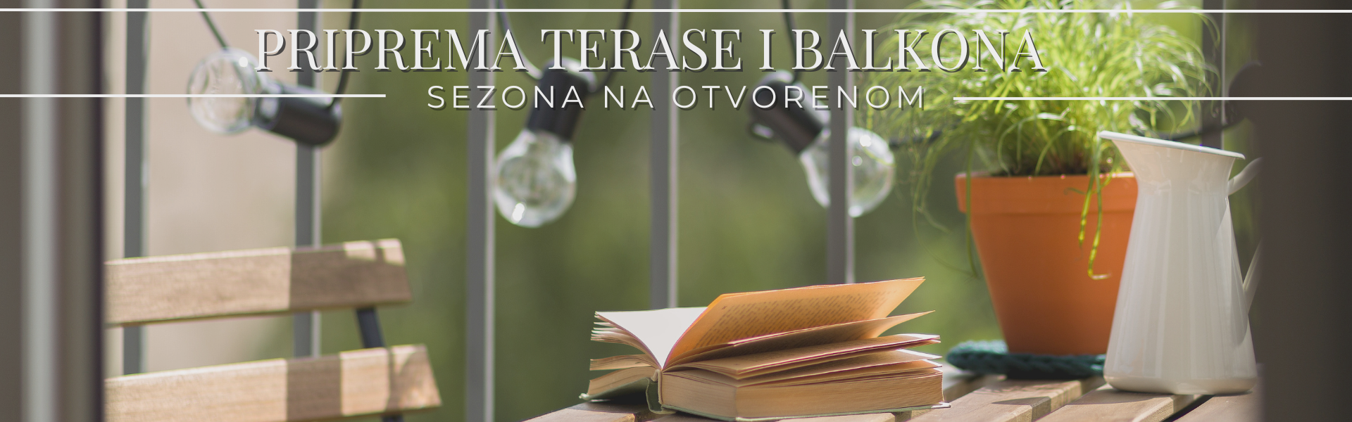 Priprema terase i balkona za sezonu