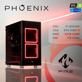 Računalo Phoenix FIRE GAME Y-727 Intel i7 13700KF/32GB DDR5/NVME SSD 1TB/RTX 4060TI