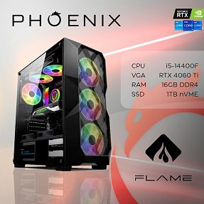Računalo Phoenix FLAME Y-559 Intel i5 14400F/16GB DDR4/NVMe SSD 1TB/VGA RTX 4060 TI