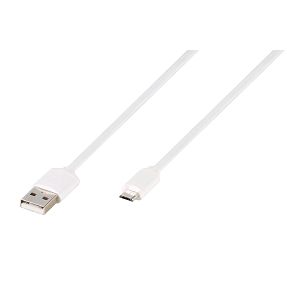 Kabel TECCUS by VIVANCO 62677, micro USB, 1.2m, bijeli