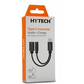 Adapter HYTECH HY-XO40, Type-C (m) na 3.5mm + Type-C (ž)