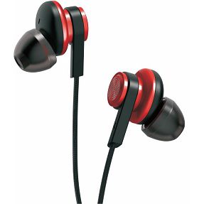Slušalice ADDA EP-003-RD, Metal magnetic fusion, 3.5mm, s mikrofonom, crvene
