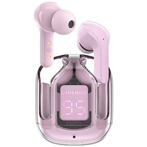 Slušalice ADDA TWS-003-PK, Crystal TWS, inear, AAC, bluetooth 5.1, roze