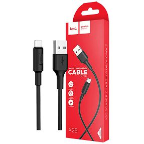 hoco. USB kabel za smartphone, USB type C kabel, 1 met., 2 A, crna - X25 Soarer USB type C, Black