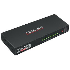 REDLINE HDMI razdjelnik, 1 ulaz - 8 izlaza - HS-8000