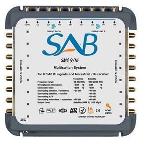 SAB Multišalter 2+1 satelit na 16 utičnica - MS 9+1/16