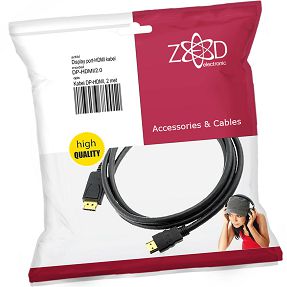 ZED electronic Kabel display port na hdmi, dužina 2.0 m - DP-HDMI/2.0