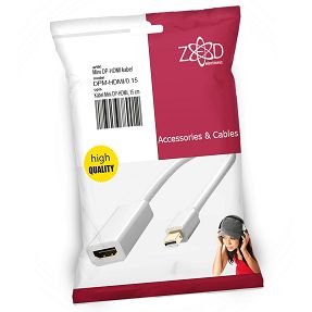 ZED electronic Kabel Display Port Mini na HDMI, dužina 0.15 m - DPM-HDMI/0.15