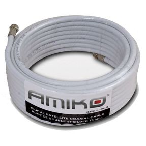 Amiko Koaksijalni kabel RG-6, CCS, 90dB, 20 met. Sa konektorima - RG6/90dB - 20m