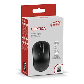 Miš SPEEDLINK Ceptica, bežični, 1600 DPI, crni