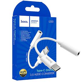 hoco. Adapter za slušalice, USB type C na 3.5 mm - LS30