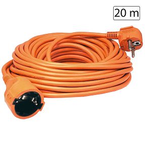 home Produžni strujni kabel 1 utičnica, 20m, H05VV-F 3G 1,5mm² - NV 2-20/OR/1.5