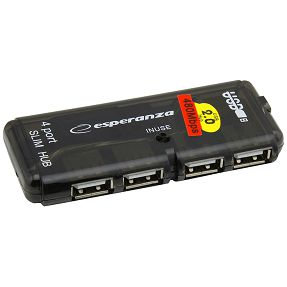 Esperanza USB2.0 razdjeljnik,  HUB, 4 porta - EA112