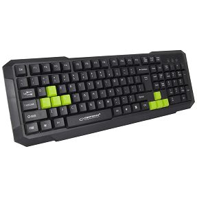 Esperanza Tipkovnica, gaming, USB, Aspis Green - EGK102G 