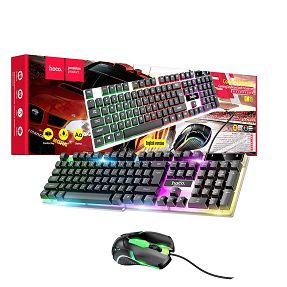 hoco. Tipkovnica+miš, gaming set, RGB osvjetljenje, USB - GM11