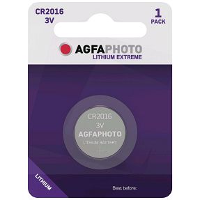 Agfa Baterija litijska, CR2016, 3V, dugmasta, blister 1 kom. - CR2016 B1