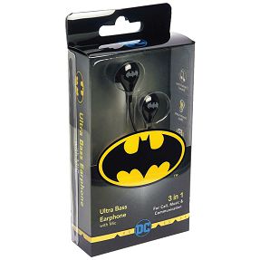 DC Slušalice sa mikrofonom, Batman, 3.5 mm - BATMAN Ultra Bass Earphone with Mic