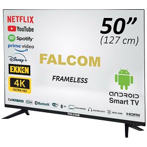 Falcom Smart LED TV @ Android 50", 4K, DVB-S2/T2/C, HDMI, WiFi - TV-50LTF022SM
