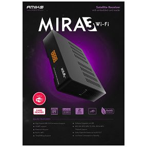 Amiko Prijemnik satelitski, DVB-S/S2, Full HD, USB, WiFi - MIRA3 WIFI