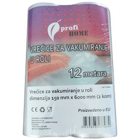 profi HOME Vrećice za vakumiranje u roli, 150 x 6000 mm, 2 kom - 453605