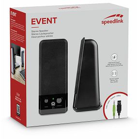 Zvučnici SPEEDLINK Event, 2.0, 6W, crni