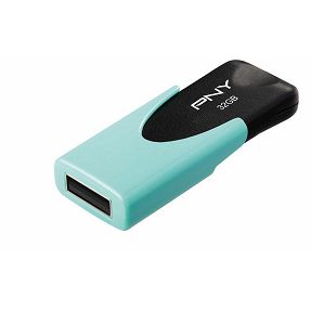 USB stick PNY Attaché 4 Pastel, 32GB, USB2.0, tirkizni