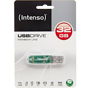 (Intenso) USB Flash drive 32GB Hi-Speed USB 2.0,Rainbow Line,TRANSP. - USB2.0-32GB/Rainbow