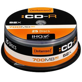 (Intenso) CD-R 700MB (80 min.) pak. 25 komada Cake Box - CD-R700MB/25Cake