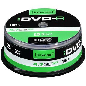 (Intenso) DVD-R 4,7GB pak. 25 komada Cake Box - DVD-R4,7GB/25Cake