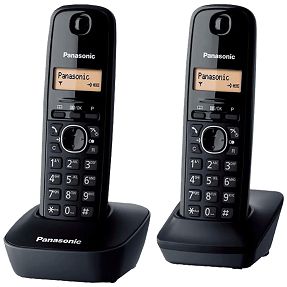 Panasonic Telefon bežični, sa dvije slušalice, 1.4" LCD display - KX-TGB612FXB