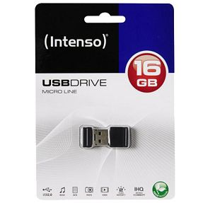 (Intenso) USB Flash drive 16GB Hi-Speed USB 2.0, Micro Line - ML16