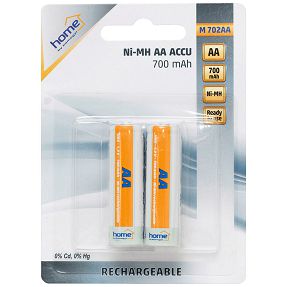 home Baterija punjiva AA, 700mAh, NiMh, blister 2 kom - M 702AA