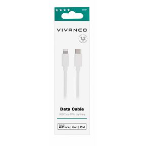 Kabel VIVANCO 60084, Type-C na Lightning C94 ,1.2m, bijeli