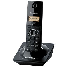 Panasonic Telefon bežični, DECT/GAP, 1.25" LED display, crni - KX-TG1711FXB