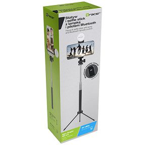 Tracer Selfie Stick + Stativ s lampom i Bluetooth upravljanjem - TRIPOD & SELFIE STICK + LAMP, BT