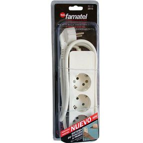 Famatel Produžni kabel 3 utičnice, 1.5m, bijeli, 1.5mm² - 2513
