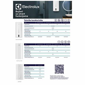 Electrolux Bojler 50 l. X-Heat suhi grijač, Bacteria Stop System, WiFi - EWH 50 MXM WiFi EEC