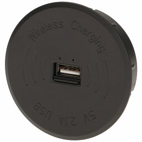 Orno Bežični punjač sa USB utorom, ugradbena - OR-AE-1367/B