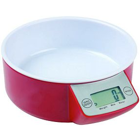 MELCHIONI family Vaga, kuhinjska, sa posudom, LCD display, crvena boja - ALLEGRA RW
