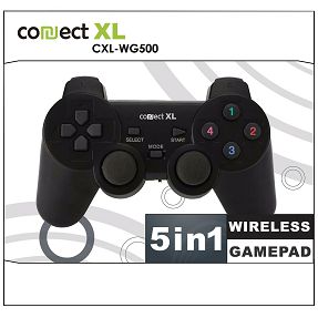 Connect XL Gamepad wireless, 5u1, PC i PS1/2/3,  2,4GHz, 10met - CXL-WG500