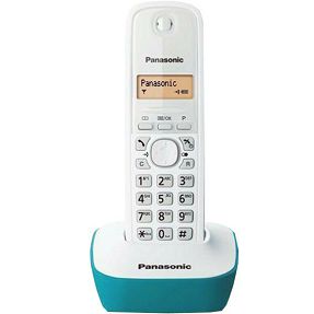 Panasonic Telefon bežični, LED display, bijelo/plavi - KX-TG1611FXC