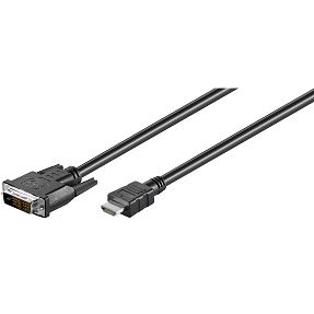ZED electronic HDMI na DVI kabel,  2.0 met, ver. 1.4 - HDMI-DV/2.0