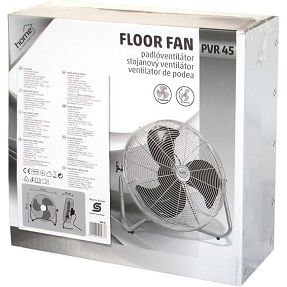 home Ventilator podni, promjer 45cm, 100W, Inox - PVR 45