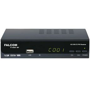 Falcom Prijemnik zemaljski,DVB-T2, Full HD, RF modulator, Display - T1400+ RF