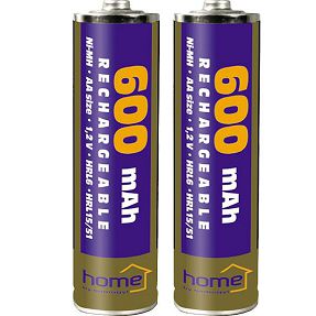 home Baterija punjiva AA, 600mAh, blister 2 kom - M 600 AA/2