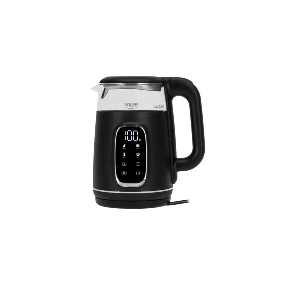 Adler AD 1305 BS – moderno stakleno kuhalo za vodu s LED osvjetljenjem
