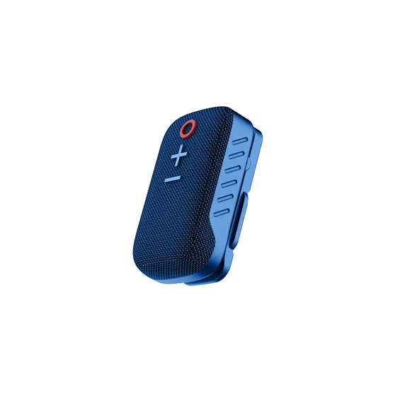 AKAI ABTSW-S10 Bluetooth Zvučnik 2W, Vodootporan IPX5, Compact s Clipom, HandsFree i Baterijom – Plavi