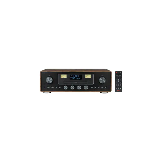 AKAI AM-100 Rhapsody Mikro Linija, CD, FM, DAB, Bluetooth, VU Analog, AUX – Retro Drvo