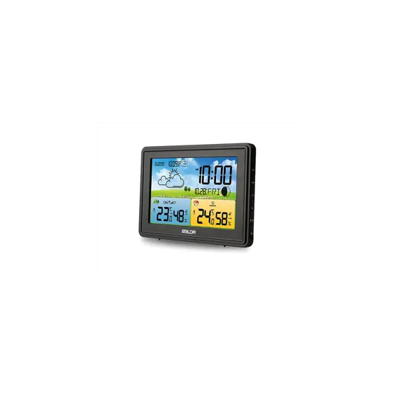 Baldr BD-908 meteorološka stanica crna, bežični vanjski senzor, mjerenje temperature i vlage