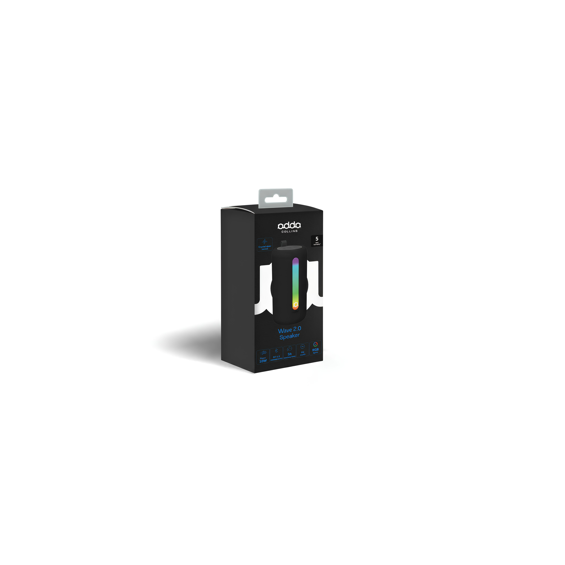 Bluetooth zvučnik Adda Collins SP-101-BK, Wave 2.0, 10W, FM, RGB, crna